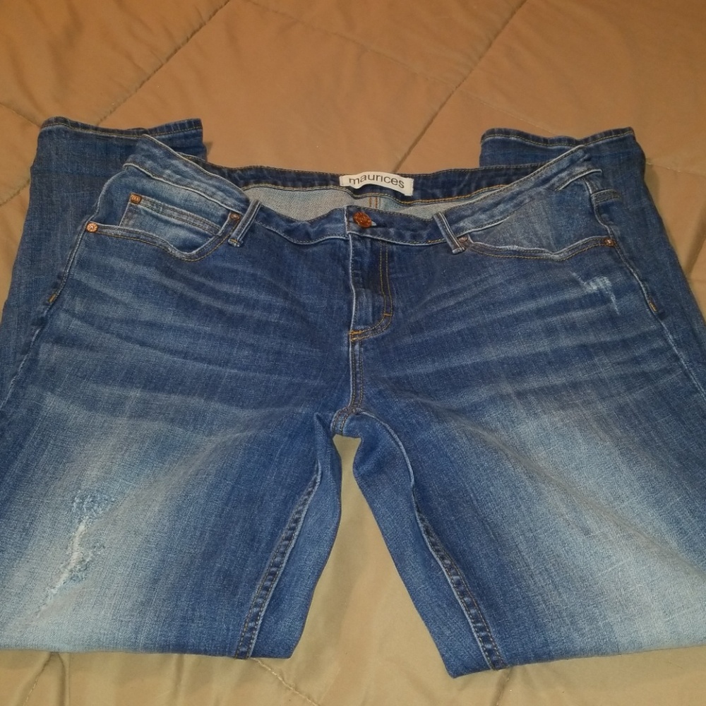 Maurices Skinny True Blue Denimflex